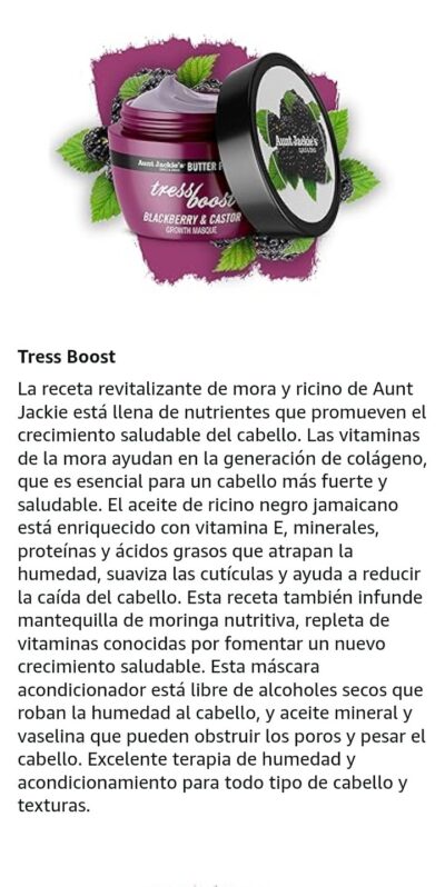 mascarilla hidratante Aunt Jackie