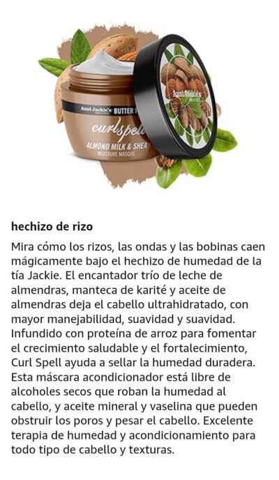 mascarilla hidratante Aunt Jackie