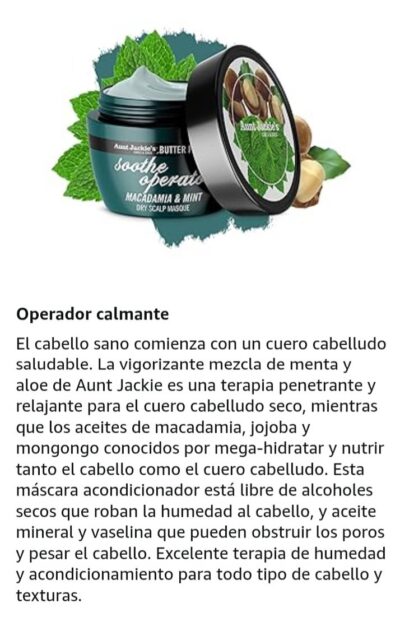 mascarilla hidratante Aunt Jackie
