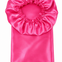 Juego de gorro de satín con funda